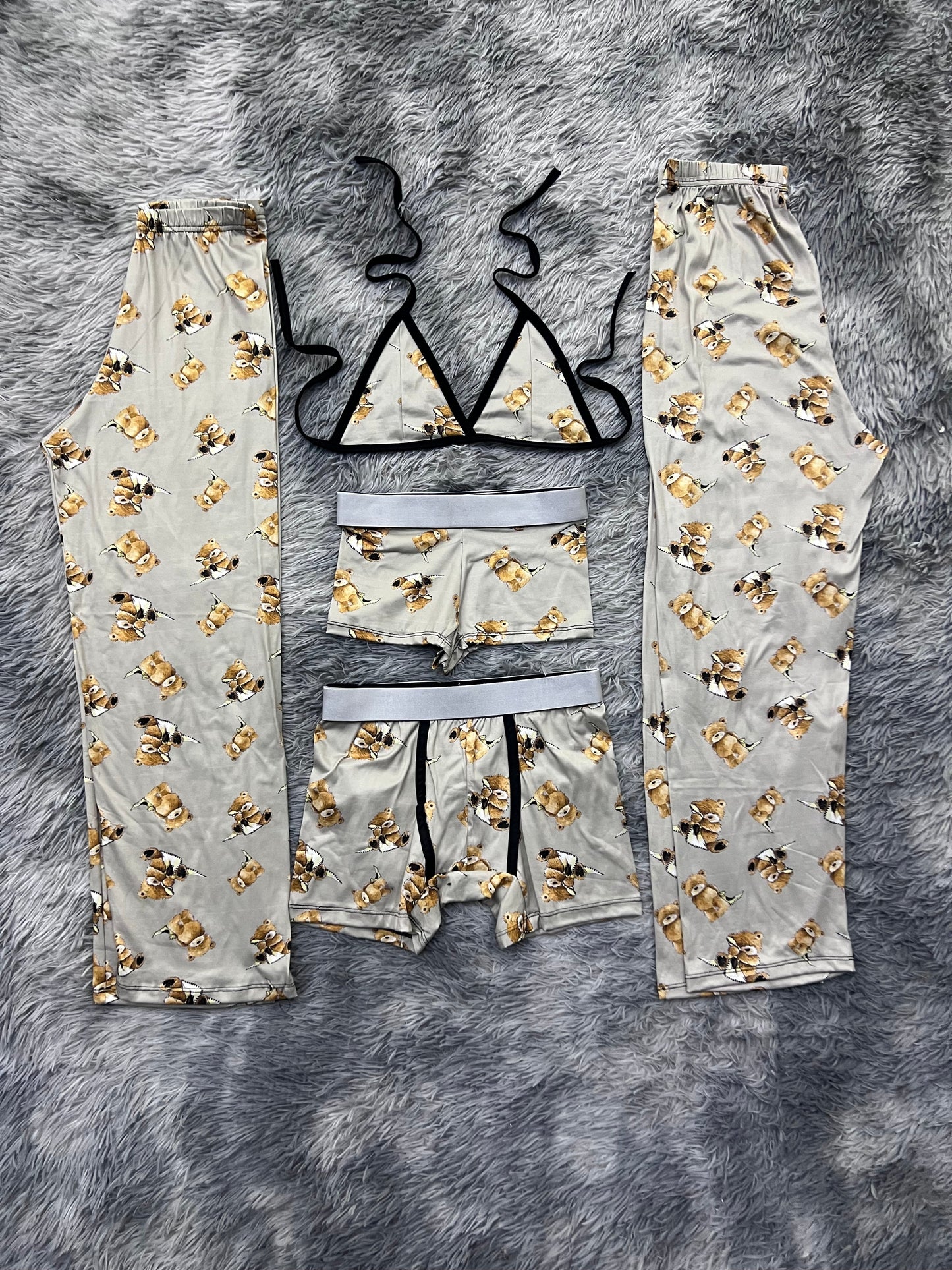 osito de peluche pijama 5 piezas