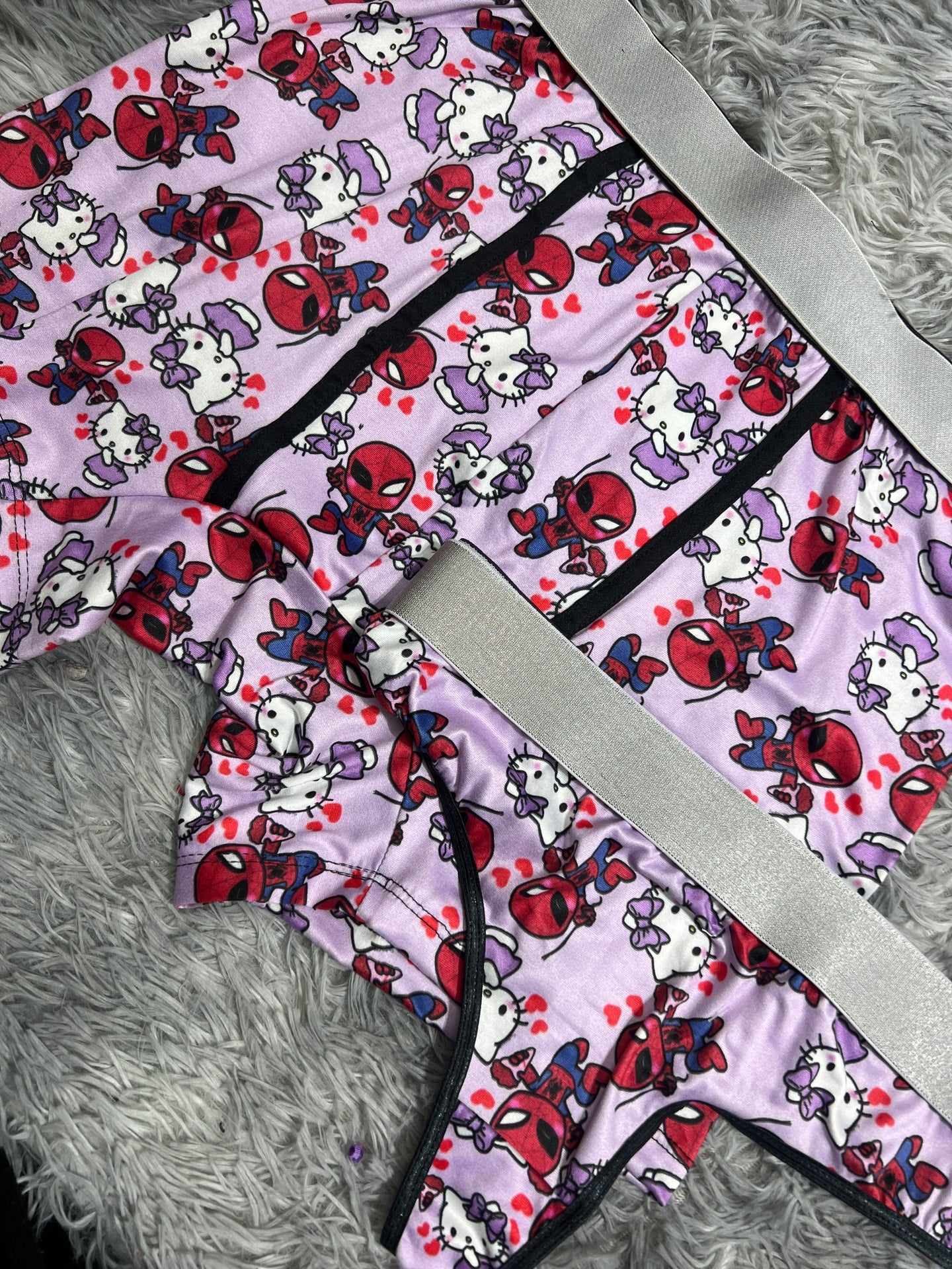 spiderkitty morado de tanga XL