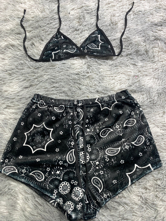 Mandala Top con short unitalla de afelpado
