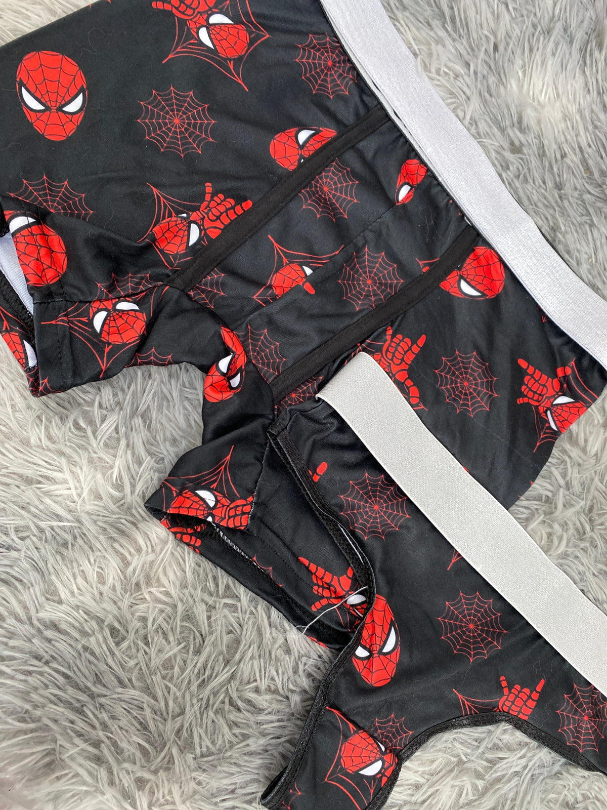 Spiderman telarañas rojas Duo Unitalla Con Tanga