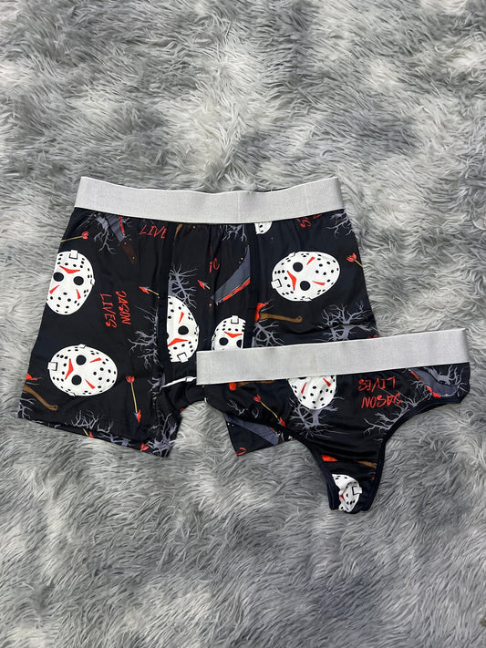 Jason cuchillo boxer con tanga