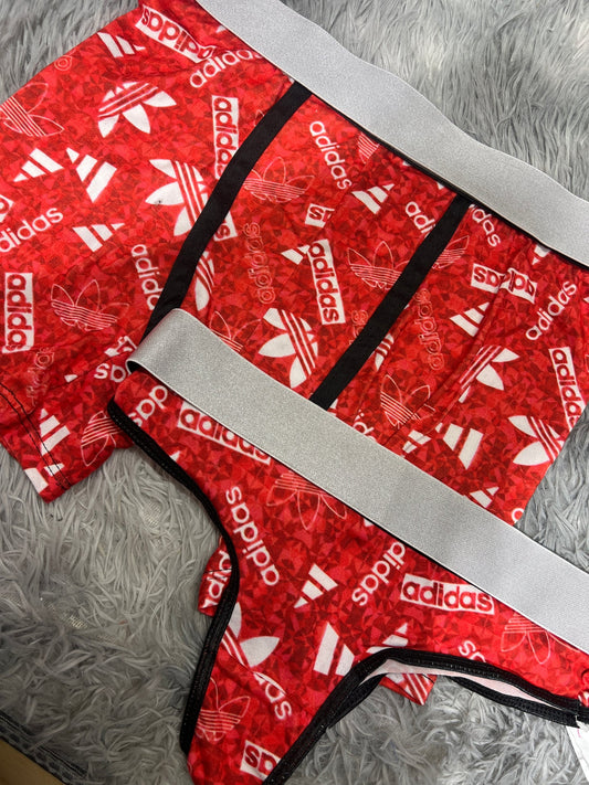 Adidas rojo boxer con tanga Unitalla