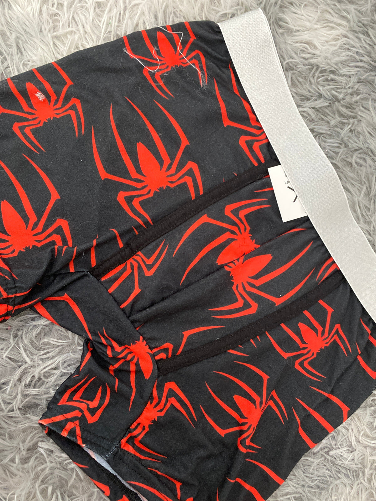 Arañas rojas fondo negro  Boxer De Hombre unitalla