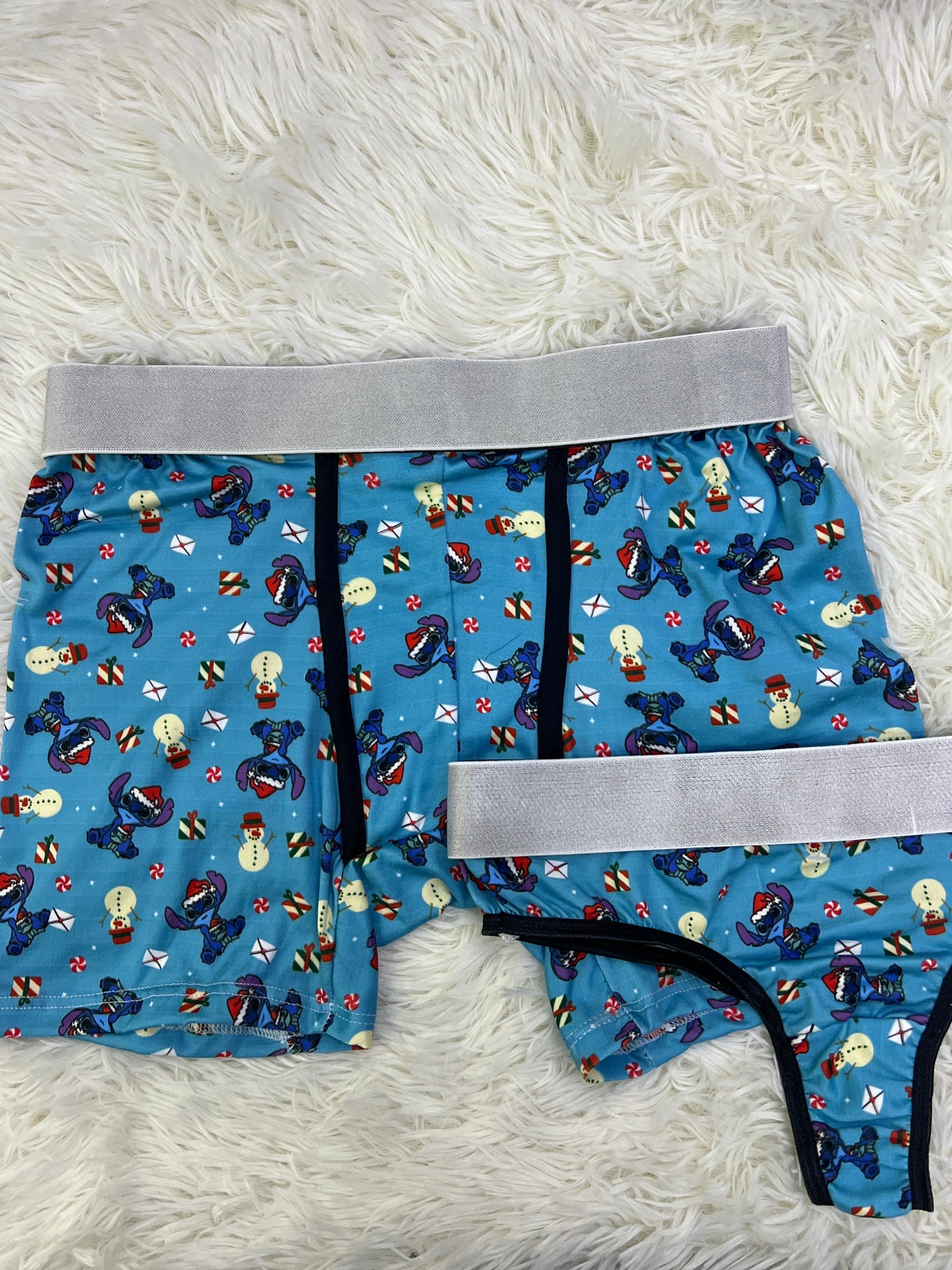 Stitch Blueprint Azul duo unitalla con tanga