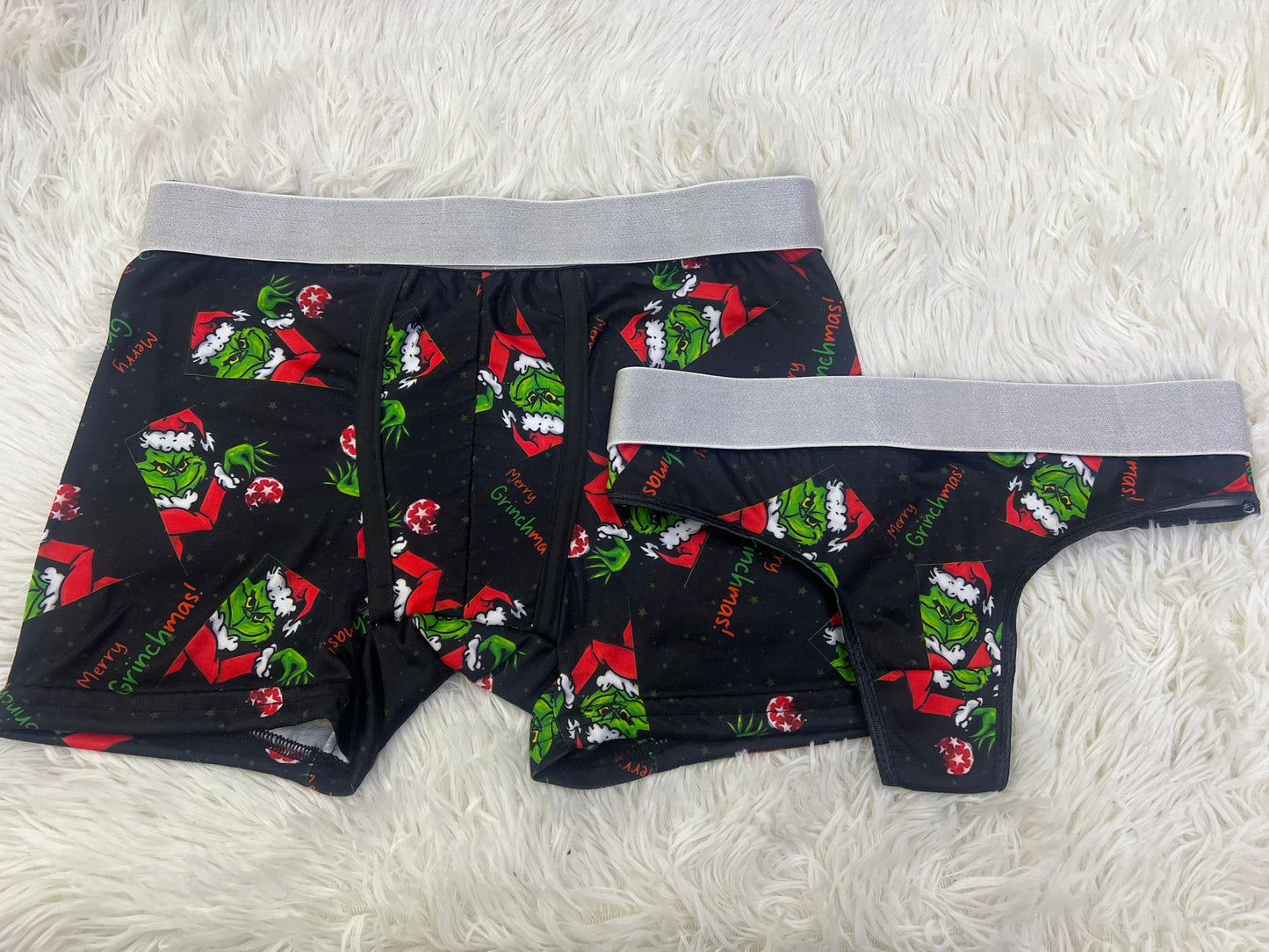 Grinchmas Grinch Black duo unitalla con tanga