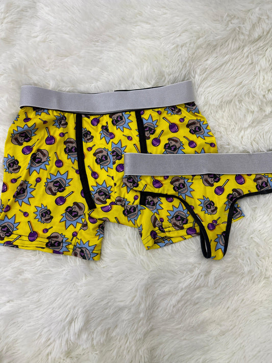 Rick Paleta Amarillo Duo Unitalla Con Tanga