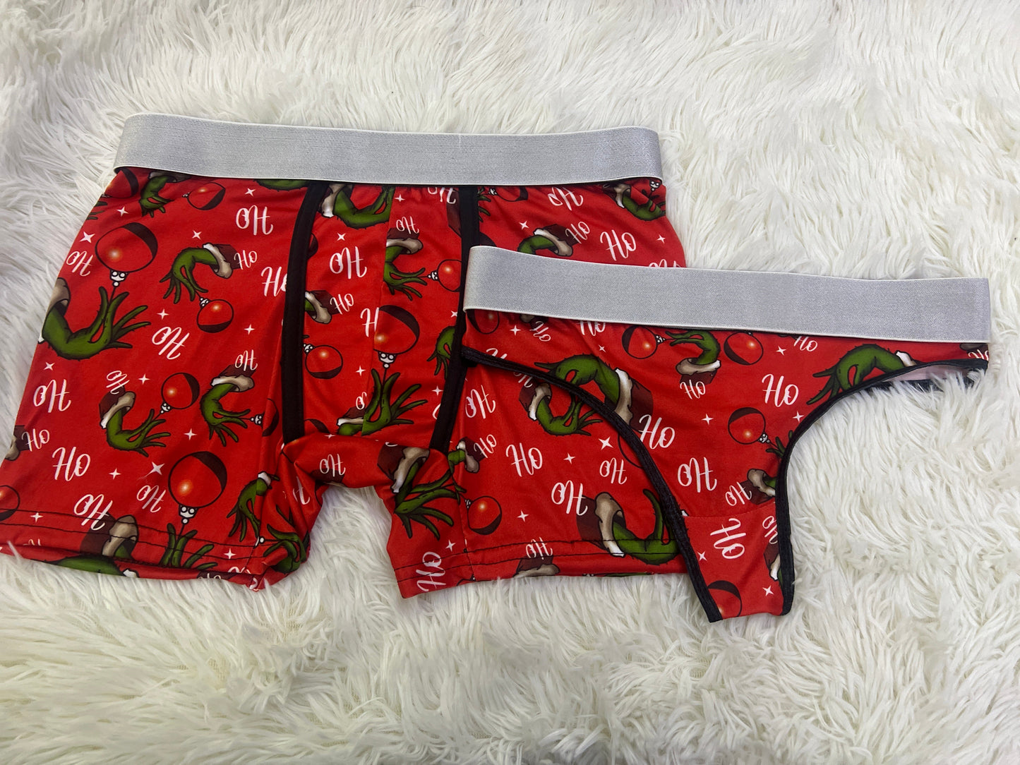 Grinch Rojo duo unitalla con tanga