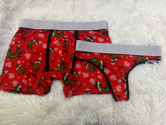 Grinch Rojo duo unitalla con tanga