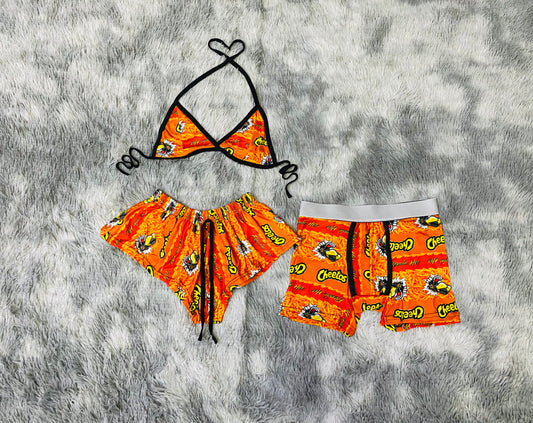 short con top y Bóxer Chetos Flamin Hot