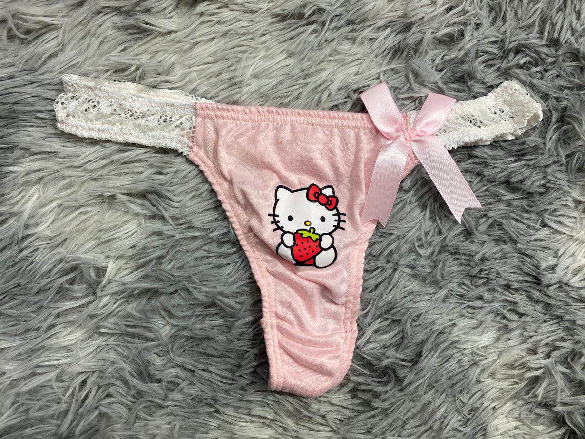Hello Kitty Color Rosa Tanga De Dama Gruesa