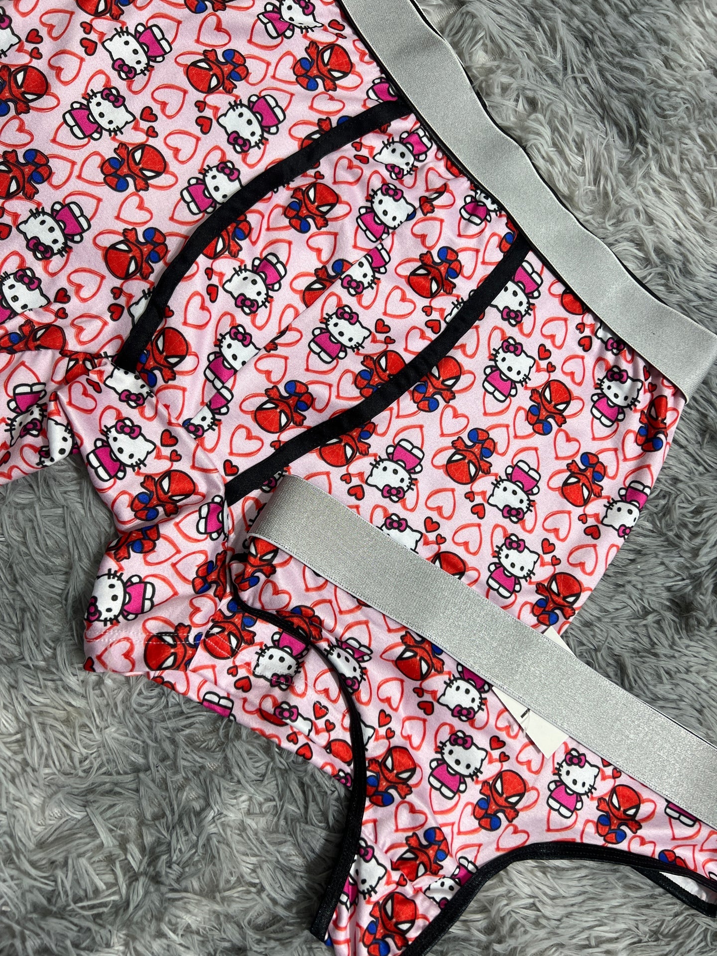 spiderkitty rosa duo unitalla con tanga xl