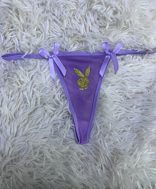 Play Boy Morada Delgada Tanga De Dama
