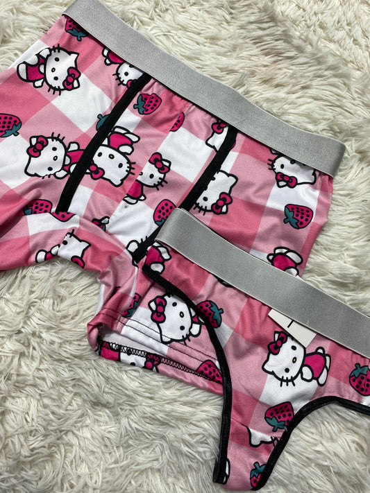 Hello Kitty Fresas Duo Unitalla Con Tanga