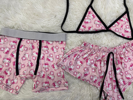 Hello Kitty Rosa duo short con top