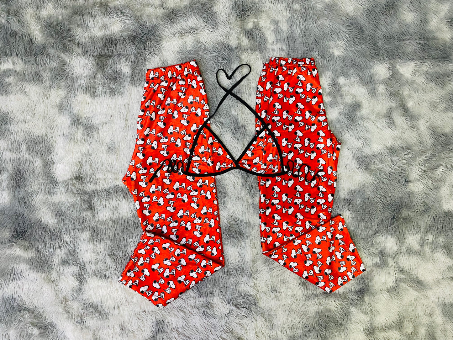 Snoopy pijama afelpada duo