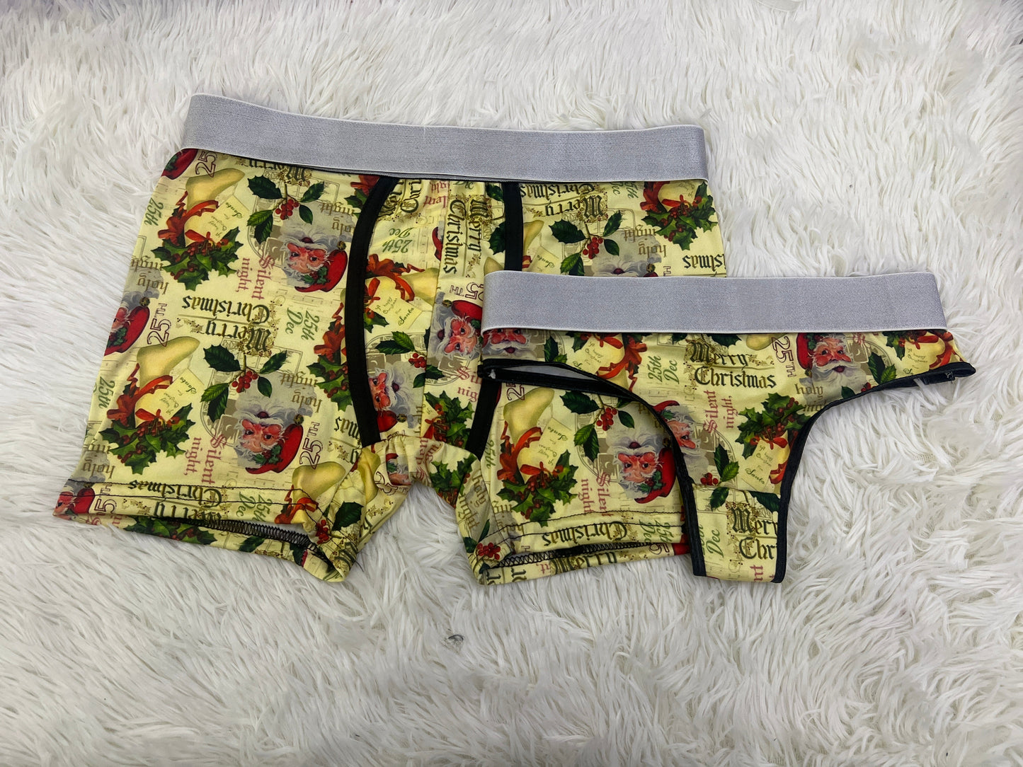 Santa Estampa Rojo duo unitalla con tanga