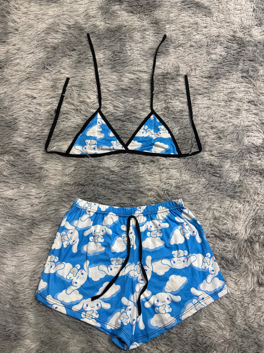 Cinnamorol  Top con short unitalla de brush