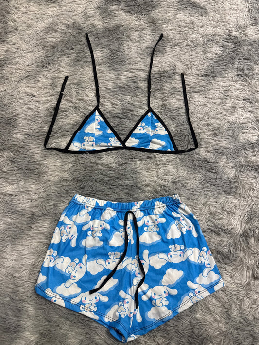 Cinnamorol  Top con short unitalla de brush