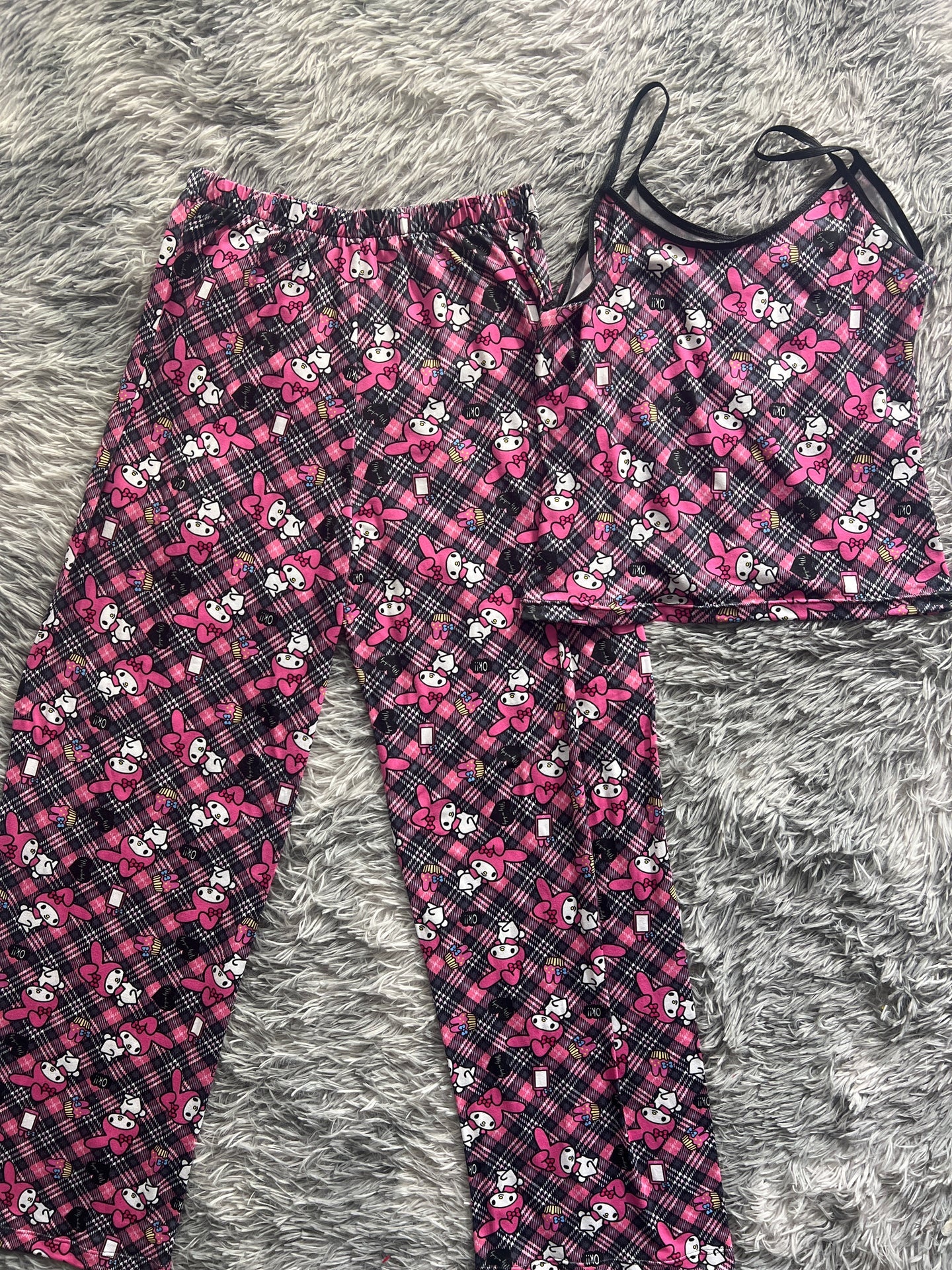 Melody rayado blusa con pantalón pijama de dama