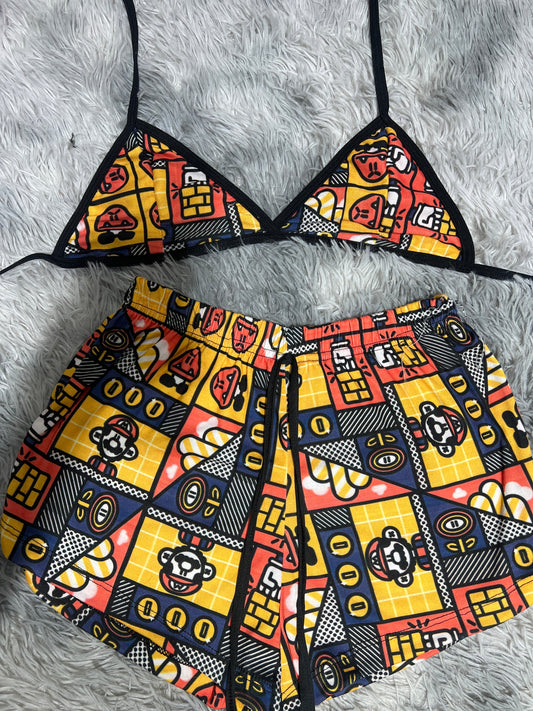 Mario Bros Top Con Short Unitalla De Brush