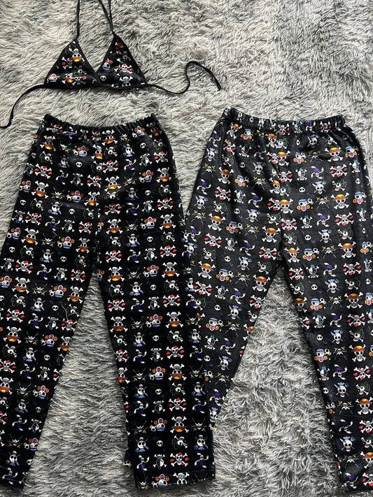 One piece duo de pijama afelpada