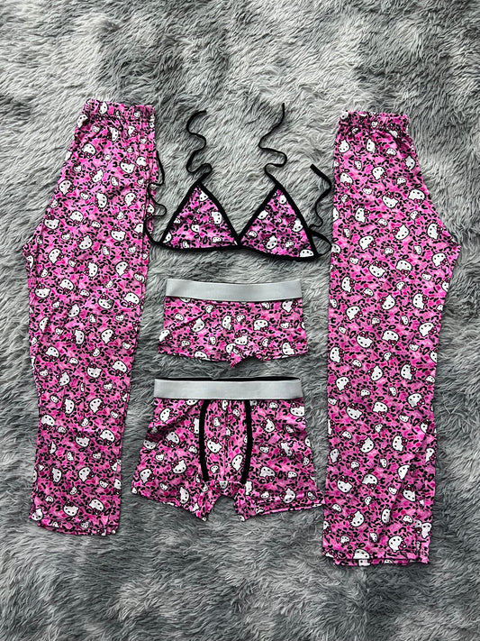 Hello Kitty Animal Pijama De 5 Piezas