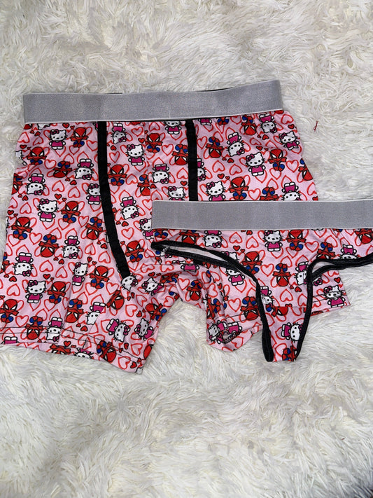 Kitty Spiderman Estampado Pink Duo XL