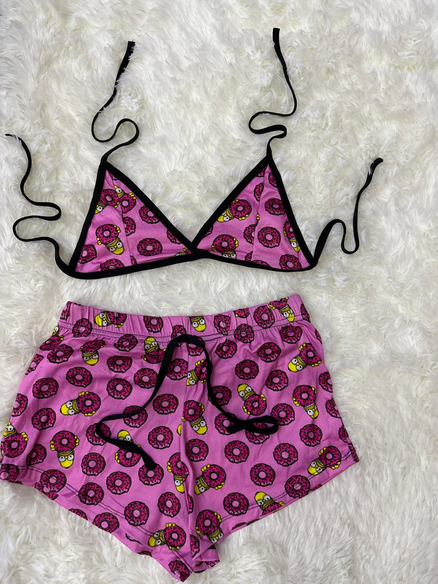 Homer donuts pink Matching shorts and boxers - Fundies