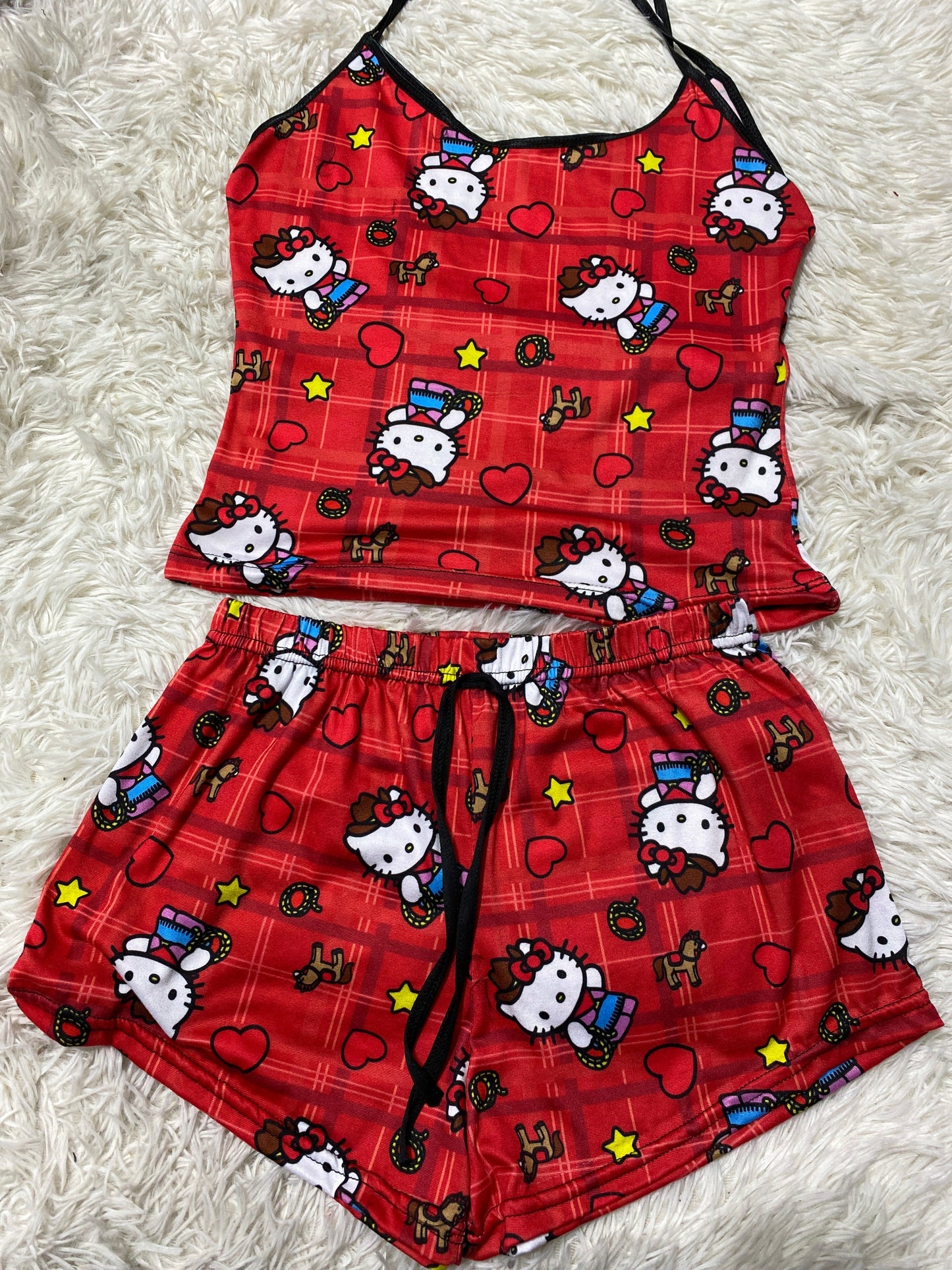Hello kitty vaquera blusa con short