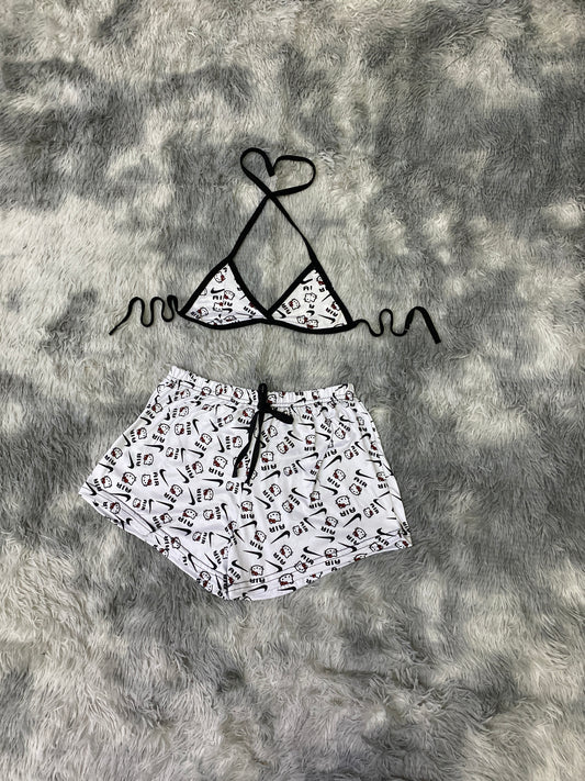short con top Kitty Nike (fondo blanco)