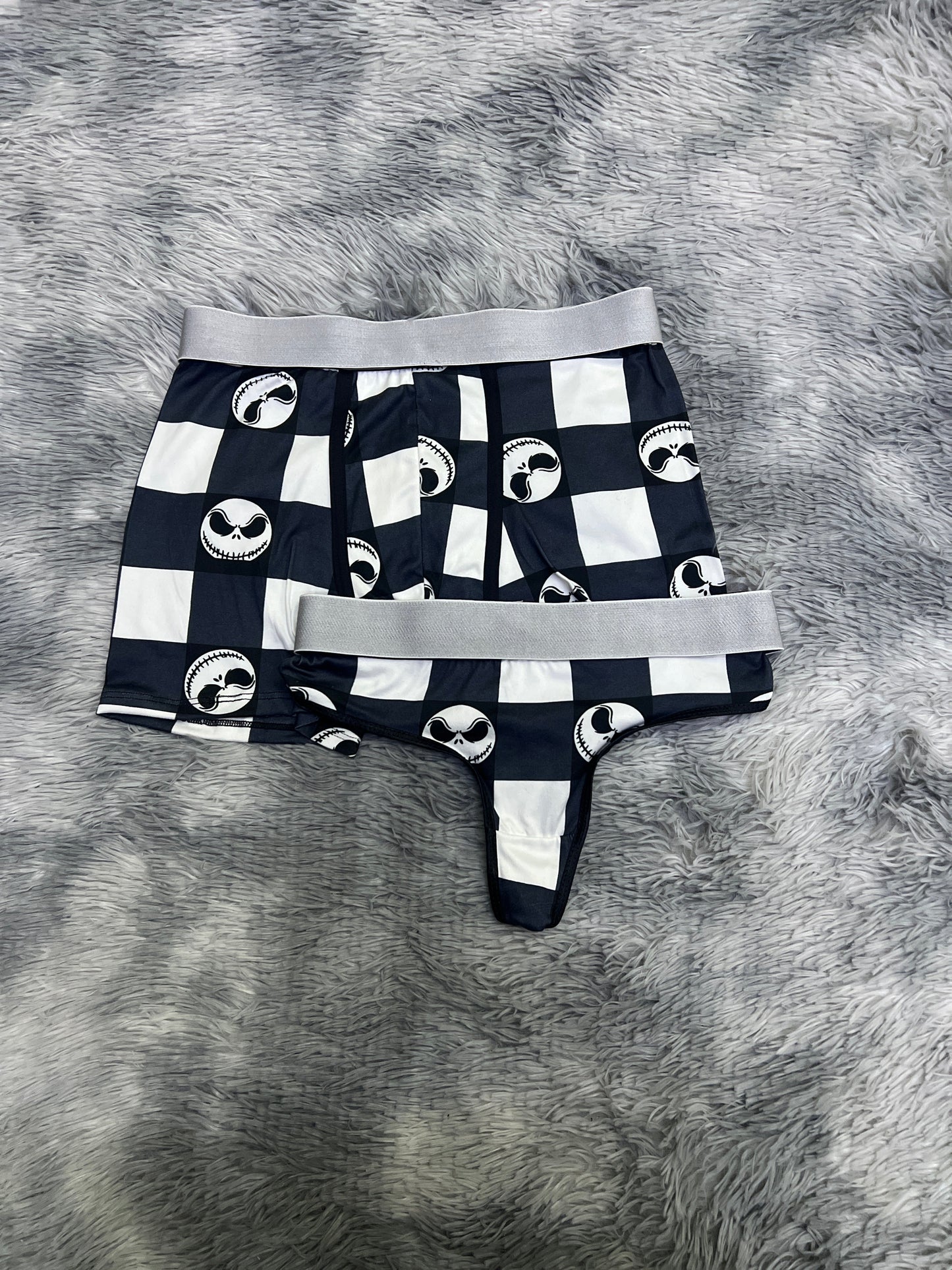 jack cuadritos blancos boxer con tanga