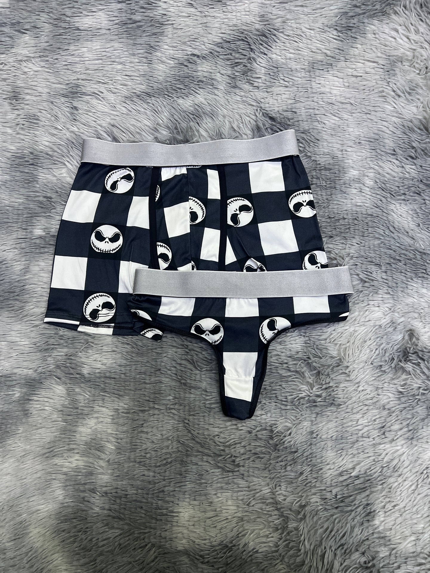jack cuadritos blancos boxer con tanga xl