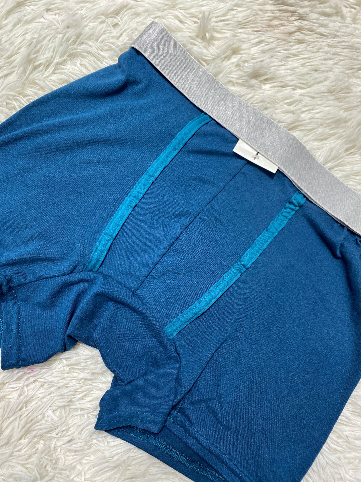 Boxer de caballero XL color azul petróleo