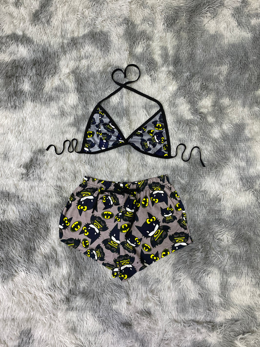 Kitty Batman short con top