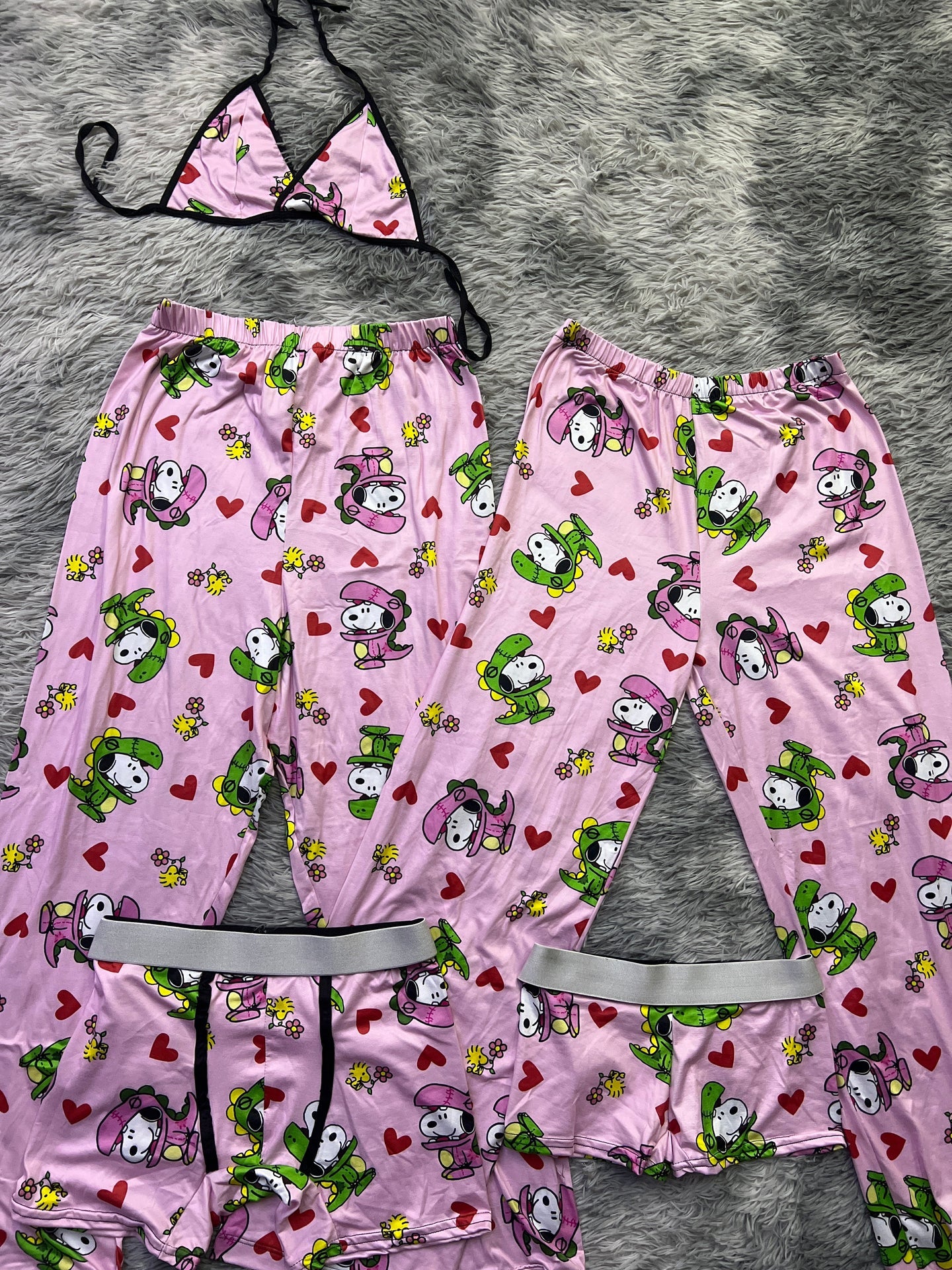 Snoopy Dino pijama de 5 piezas