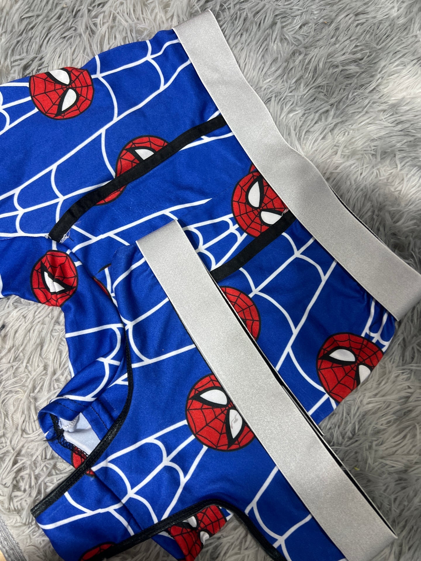 spiderman telaraña azul xl