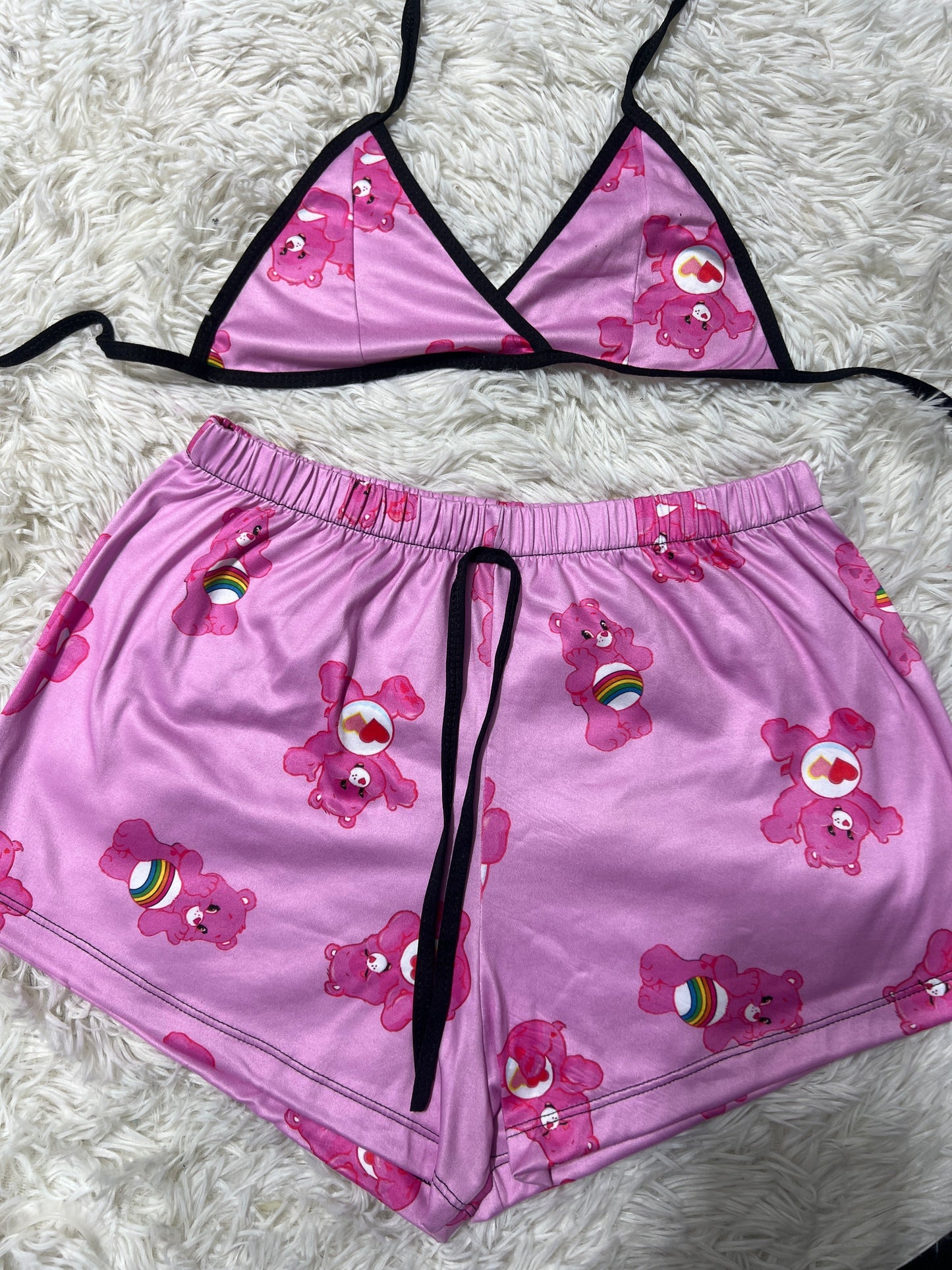 osos cariñosos rosa top con short unitalla de brush