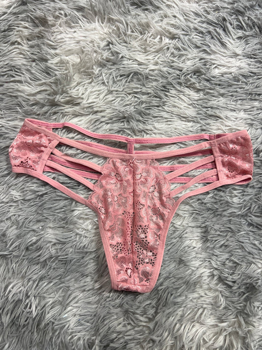tanga de líneas rosa