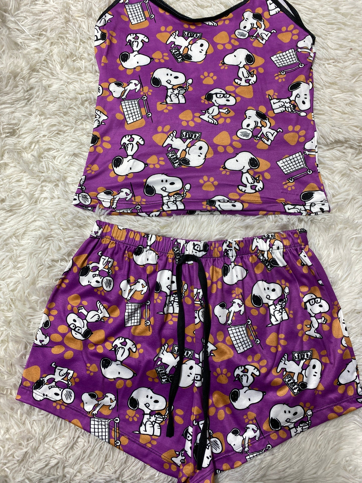 Snoopy huellitas blusa con short