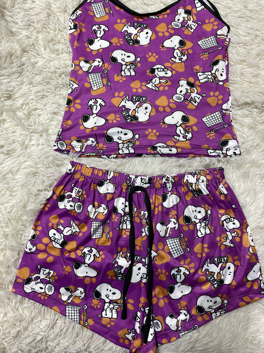 Snoopy Huellitas Blusa Con Short