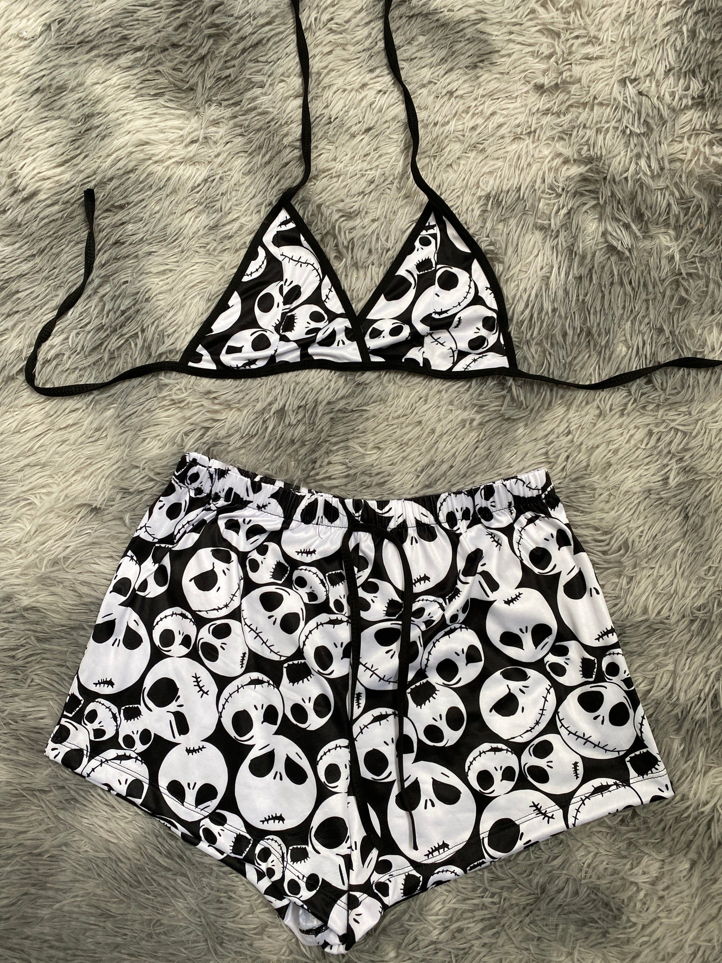 Jack Caras Top Con Short Unitalla De Brush