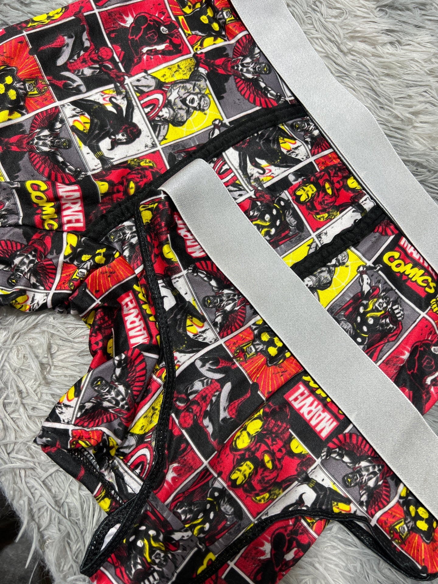 avengers comic boxer con tanga unitalla xl
