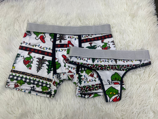 Grinch Lights Verde duo unitalla con tanga
