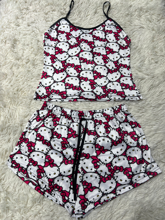 Hello Kitty Caras Blusa Con Short