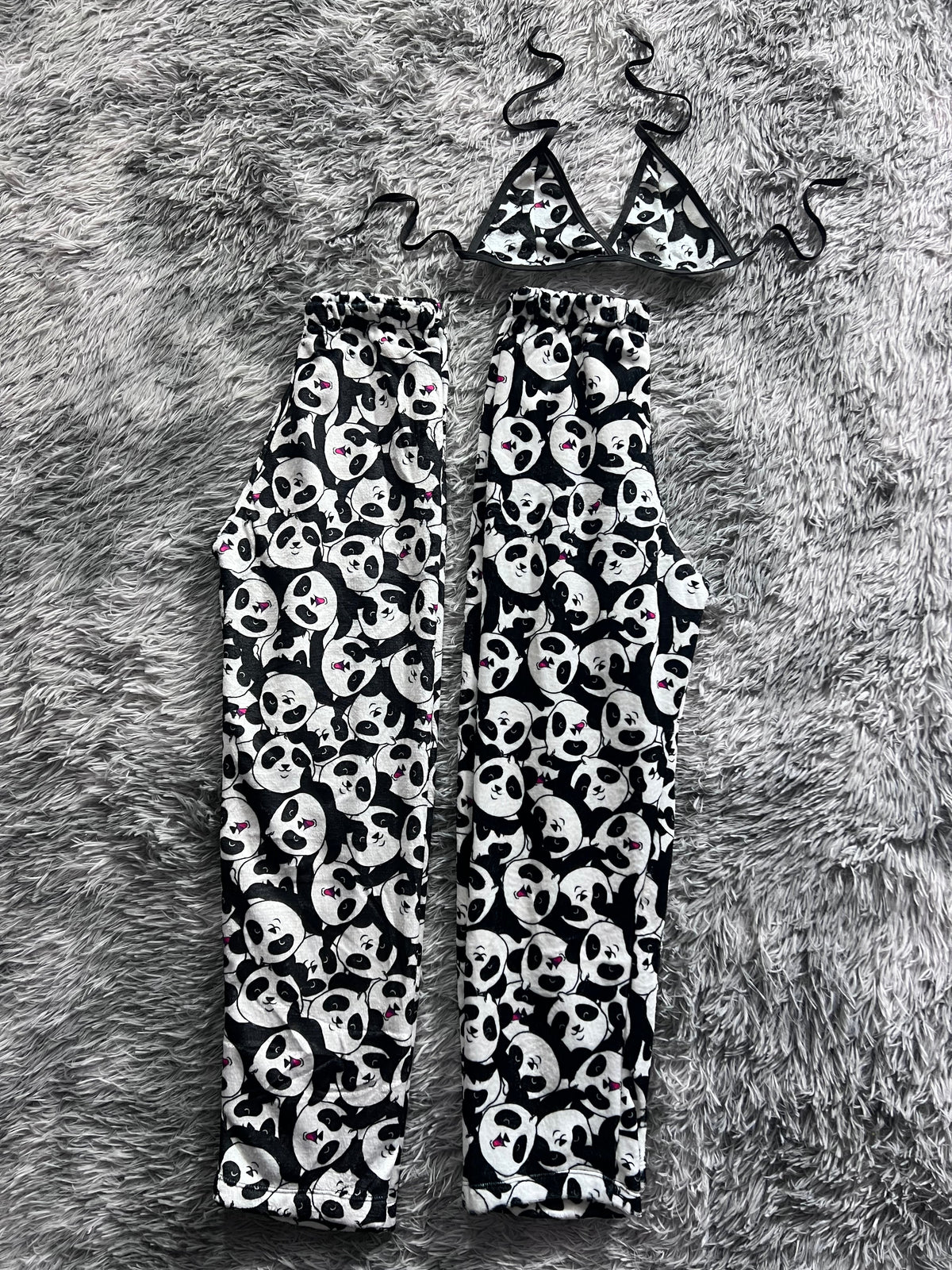 Osos Panda Duo De Pijama Afelpada