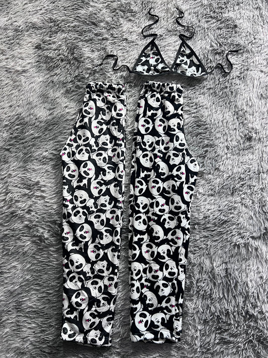 Osos Panda Duo De Pijama Afelpada