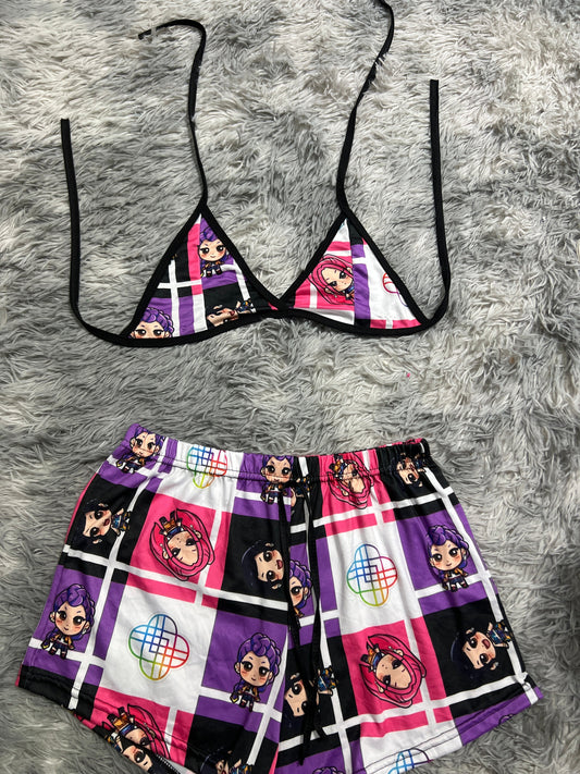Huntrix Top Con Short Unitalla De Brush