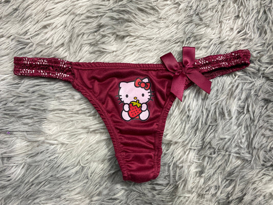 Hello Kitty Color Vino Tanga De Dama Gruesa