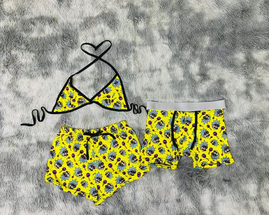 short con top y Bóxer  Rick y Morty