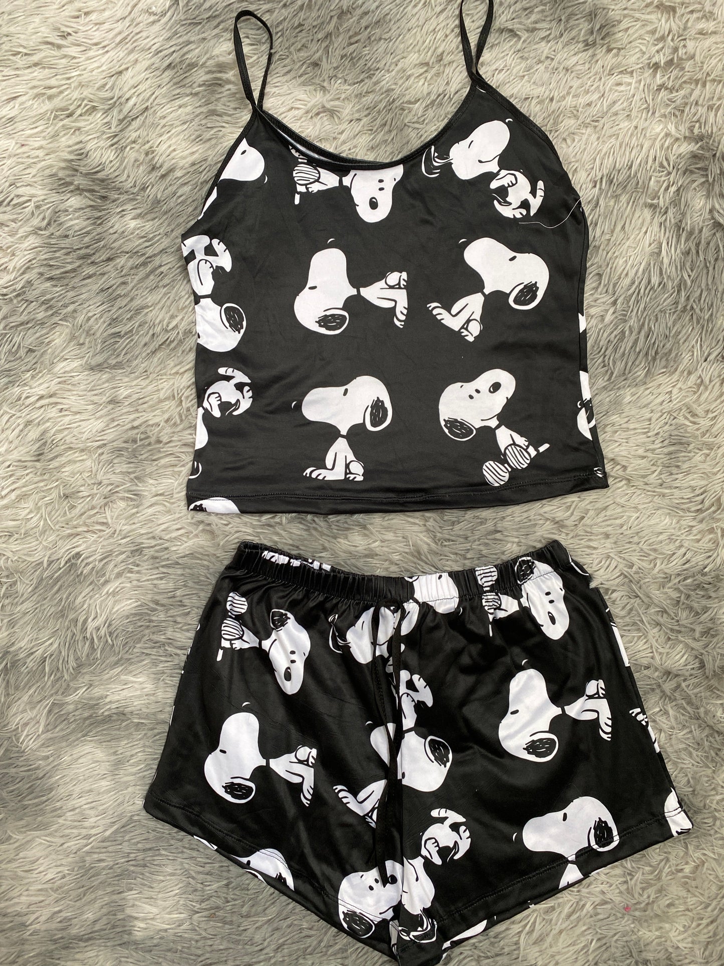 Snoopy negro  Blusa Con Short